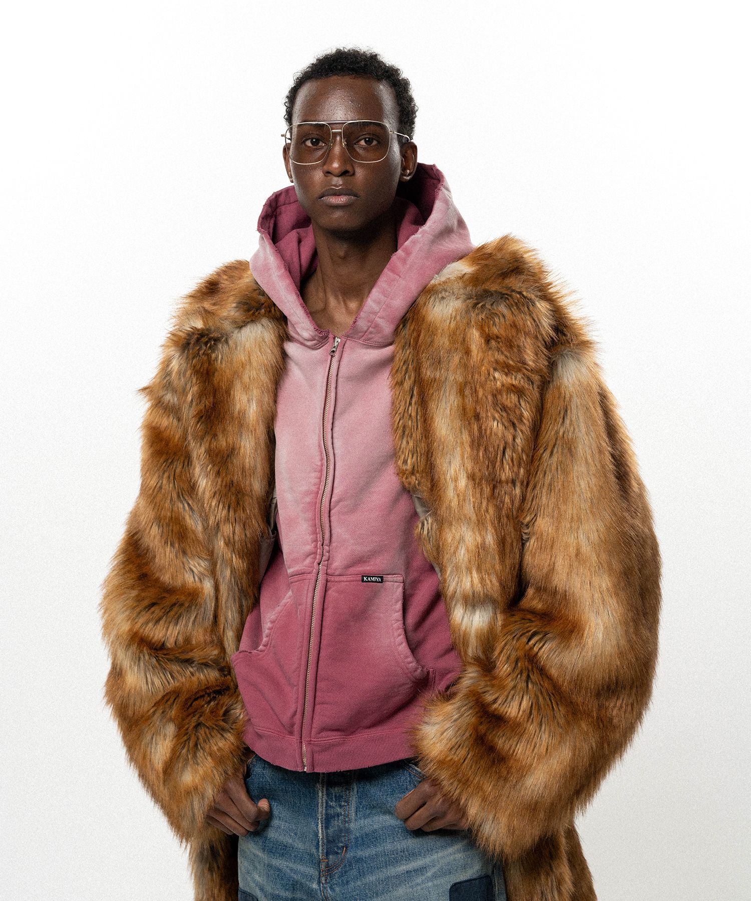 Faux Fur Long Coat