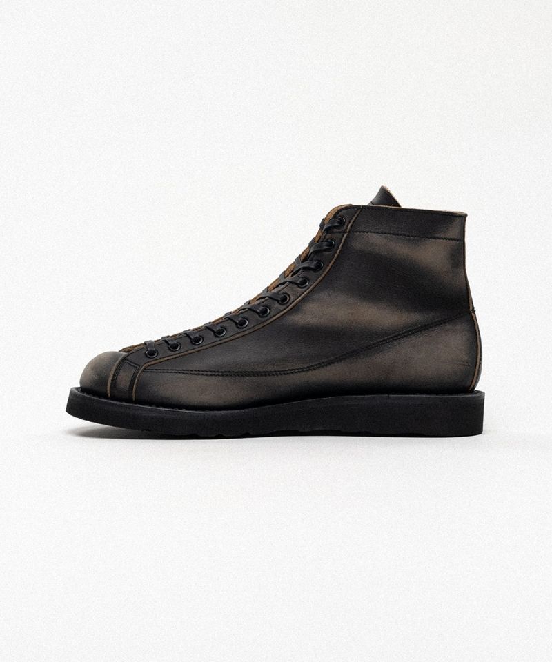 BROTHER BRIDGE × KAMIYA "HENRY" Distressed Monkey Boots