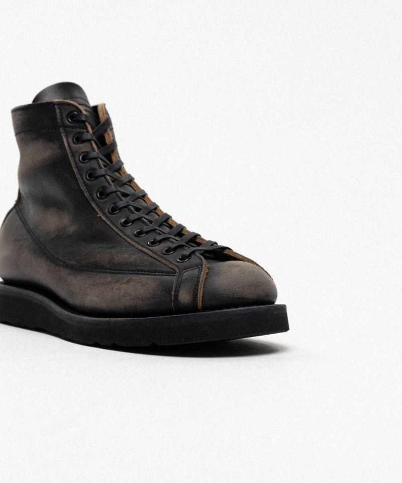 BROTHER BRIDGE × KAMIYA "HENRY" Distressed Monkey Boots