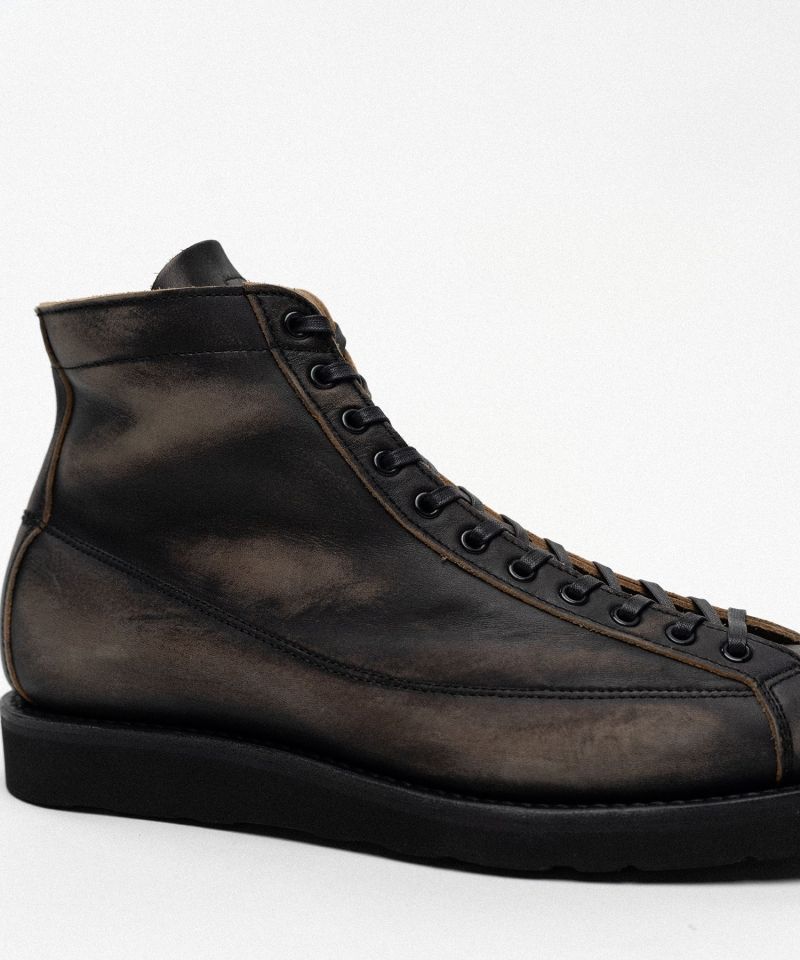 BROTHER BRIDGE × KAMIYA "HENRY" Distressed Monkey Boots