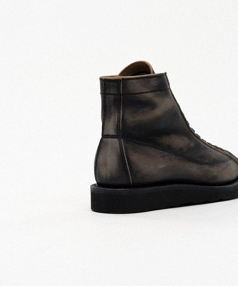 BROTHER BRIDGE × KAMIYA "HENRY" Distressed Monkey Boots