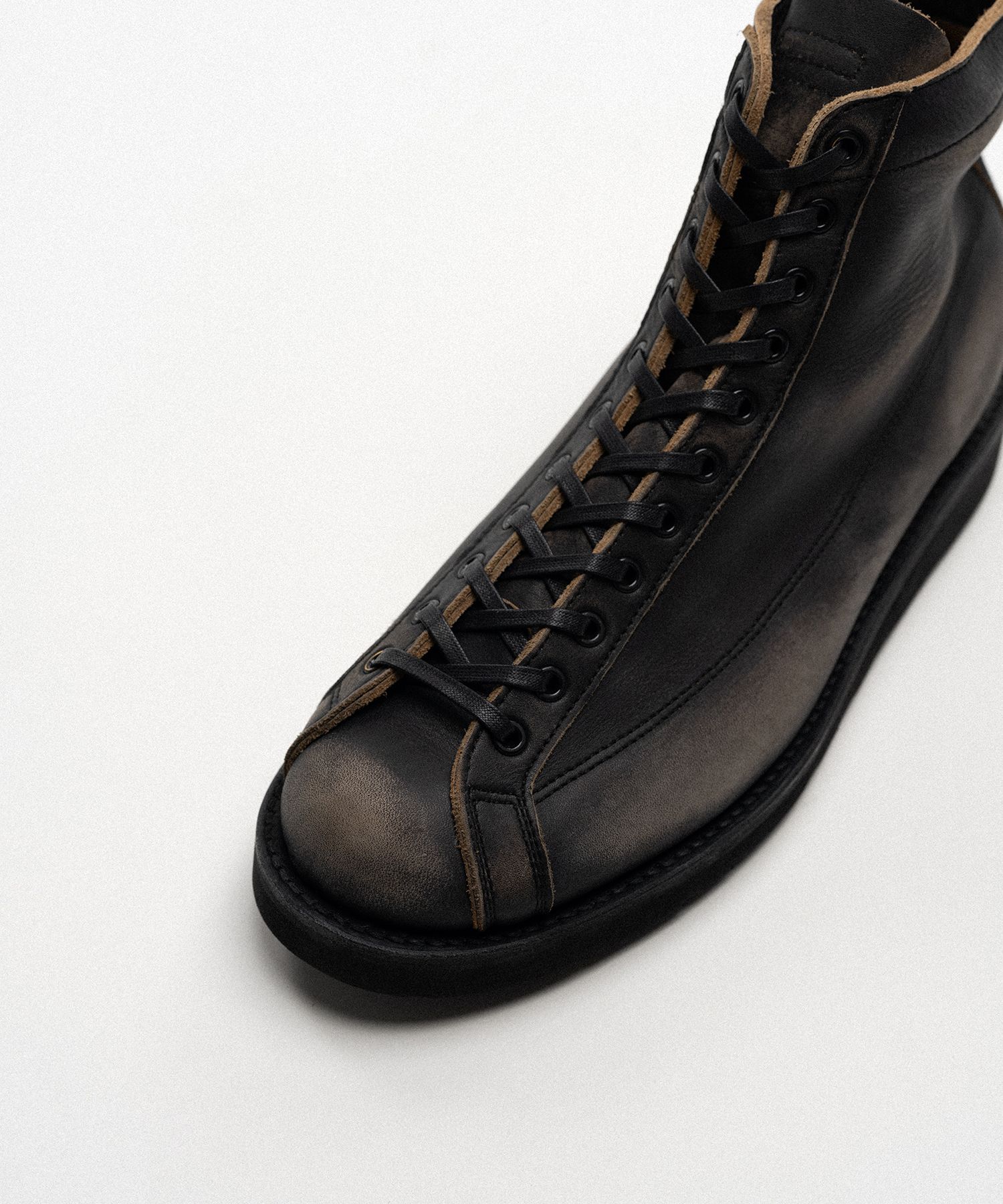 BROTHER BRIDGE × KAMIYA "HENRY" Distressed Monkey Boots