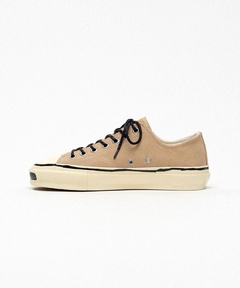"Joey"Suede Vulcanize Aged Sole Sneaker