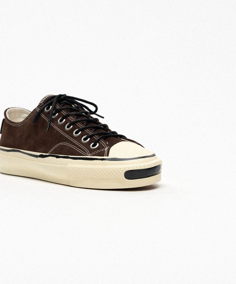 "Joey"Suede Vulcanize Aged Sole Sneaker