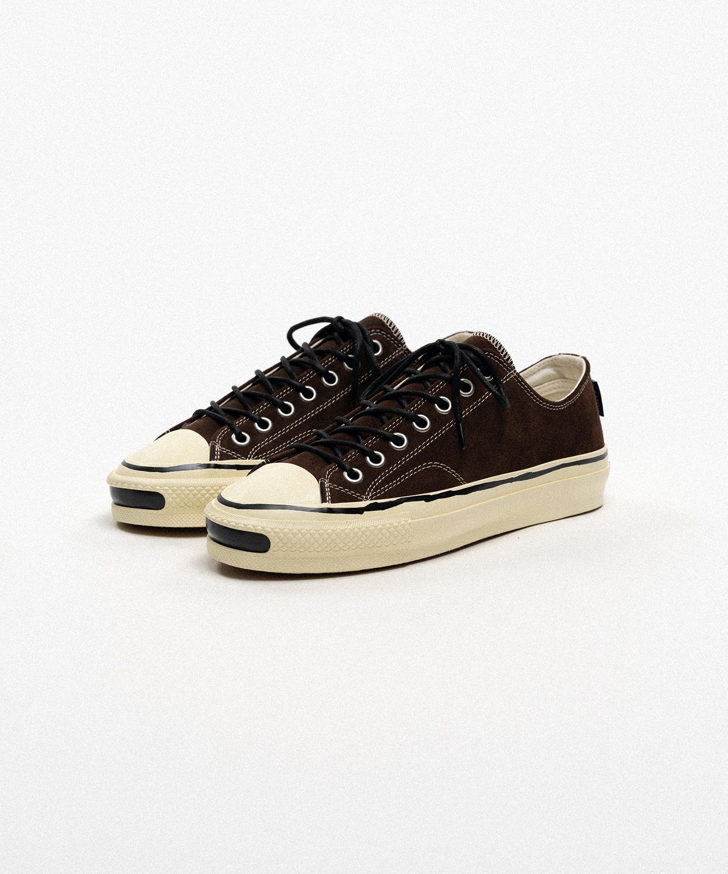 "Joey"Suede Vulcanize Aged Sole Sneaker