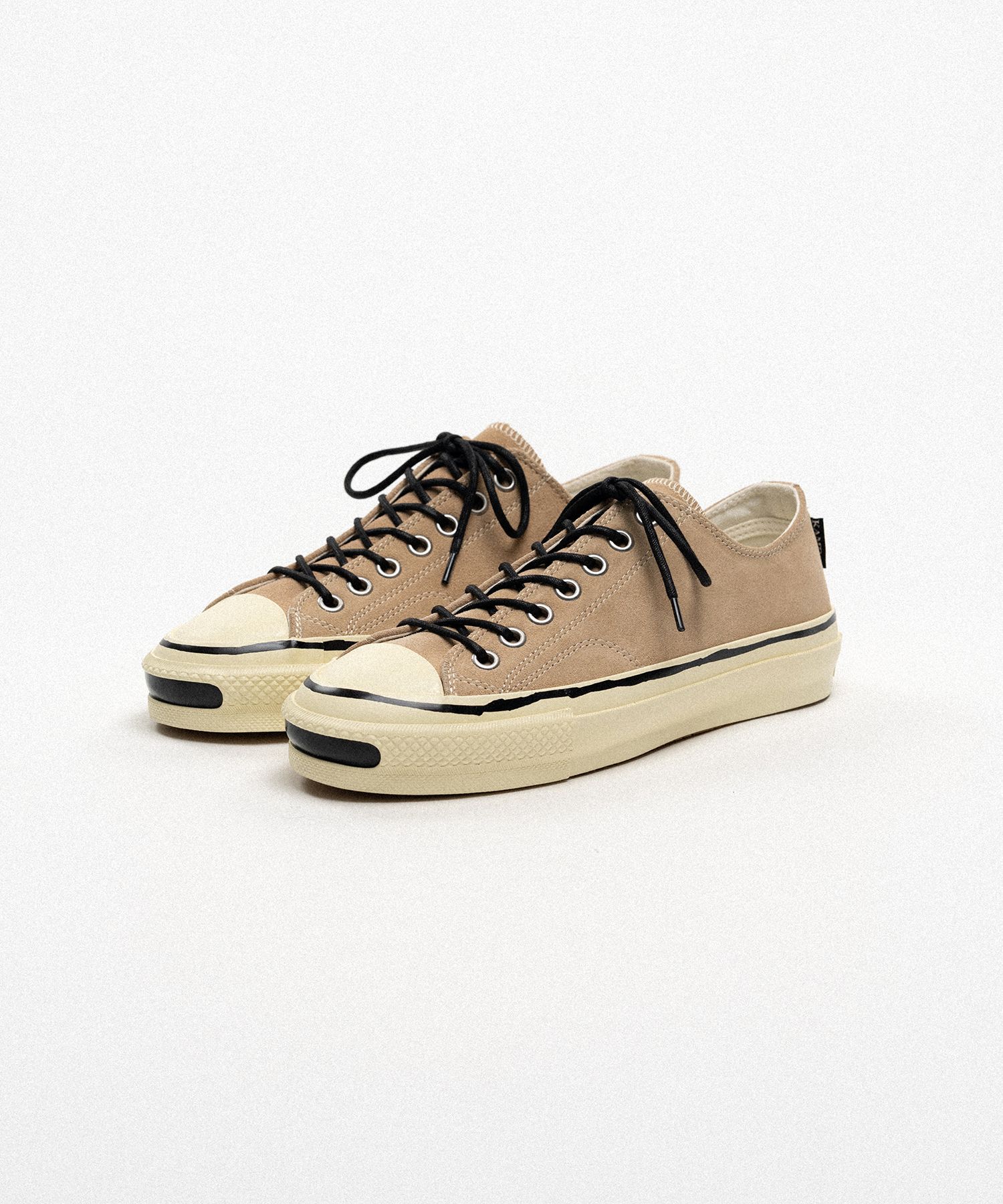 "Joey"Suede Vulcanize Aged Sole Sneaker
