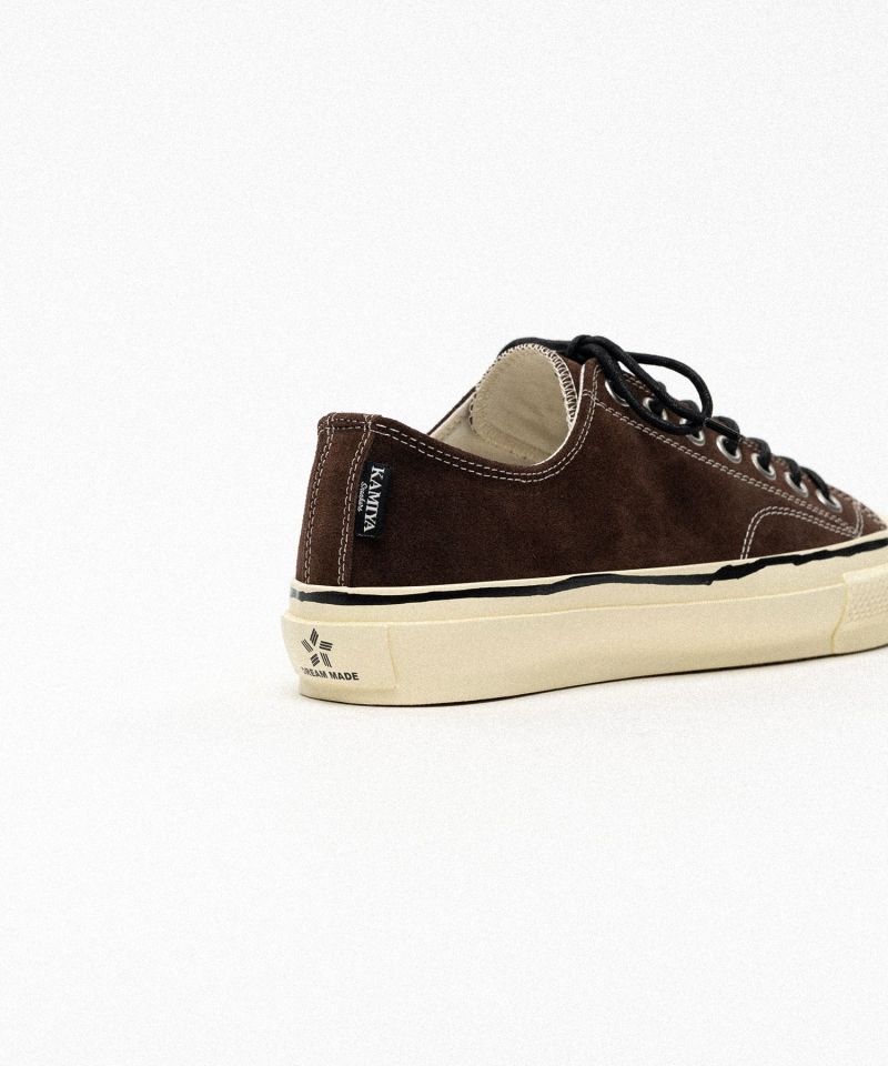 "Joey"Suede Vulcanize Aged Sole Sneaker