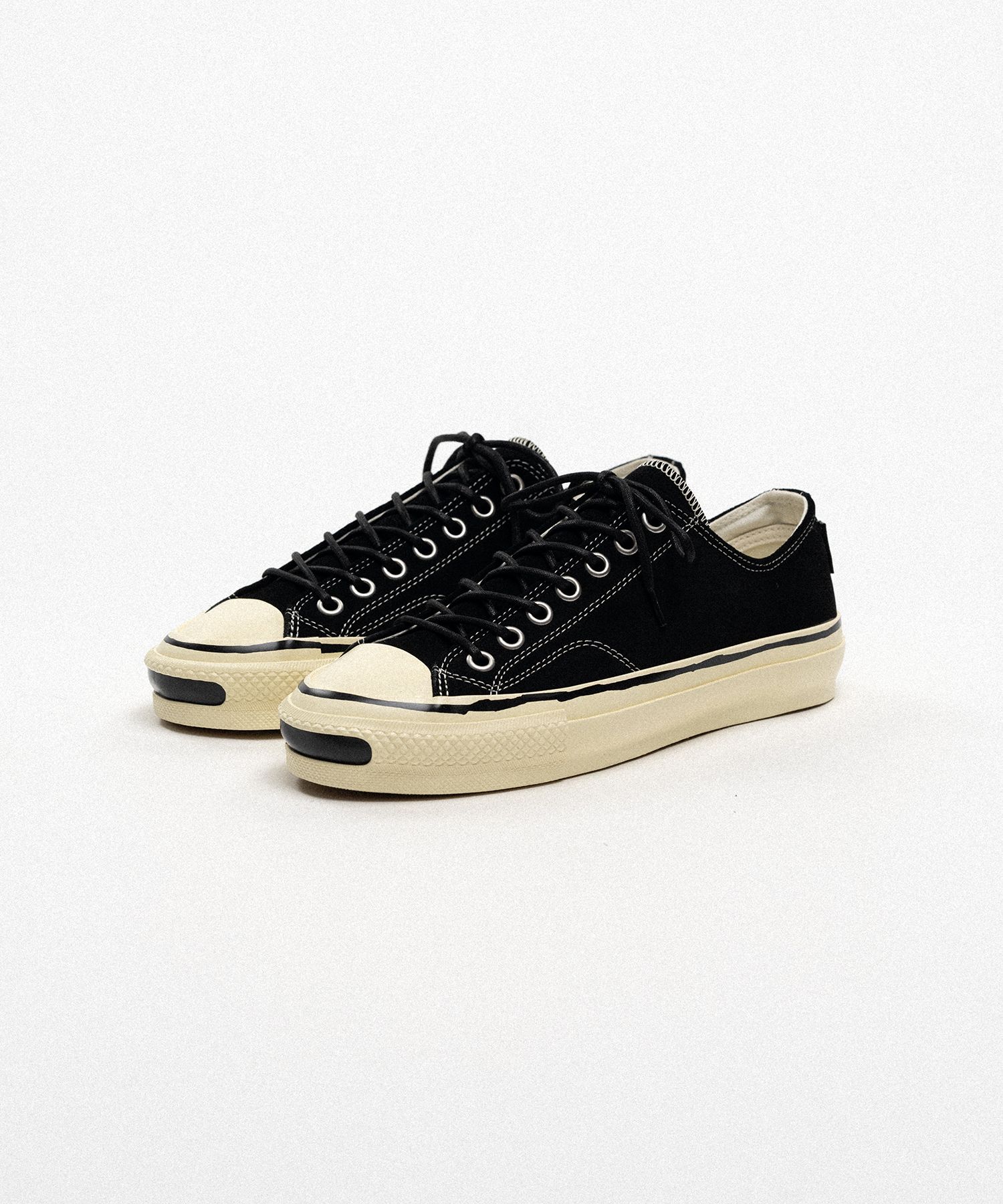 "Joey"Suede Vulcanize Aged Sole Sneaker