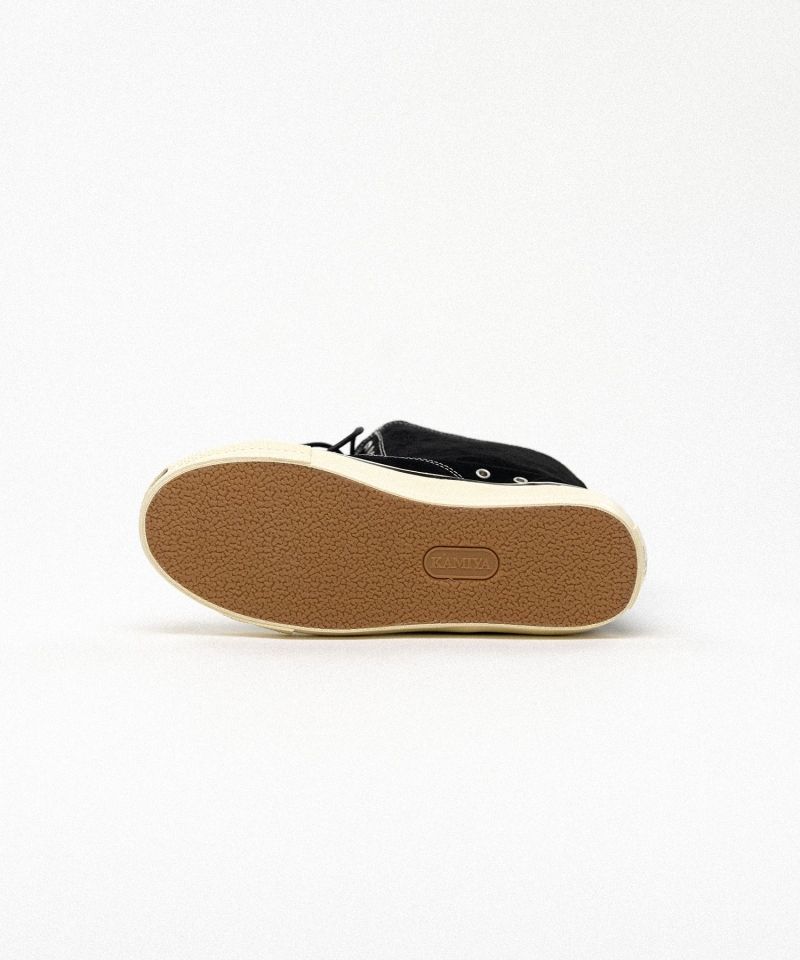 "Joey" Suede Vulcanize Aged Sole Extra High Sneaker