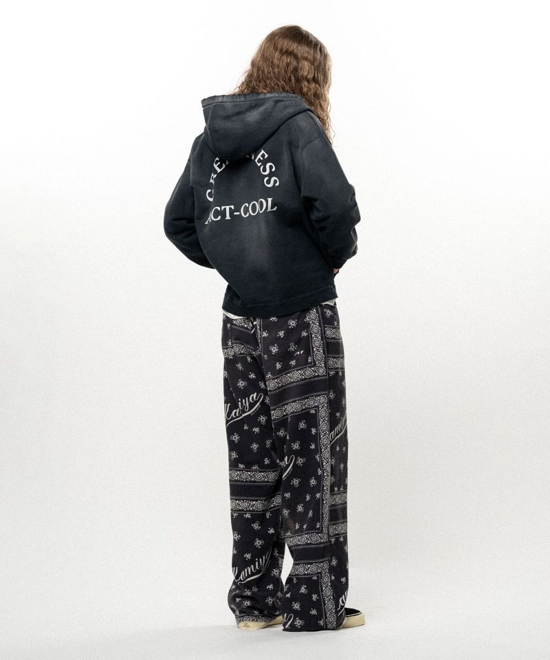 "GREATNESS ACT-COOL" Embroidered Zip-up Hoodie