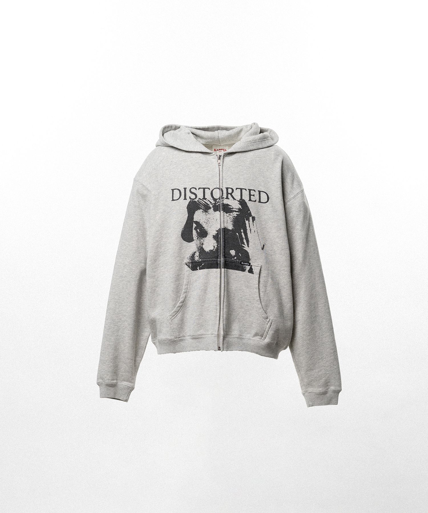 "DISTORTED Girl" Zip-up Hoodie