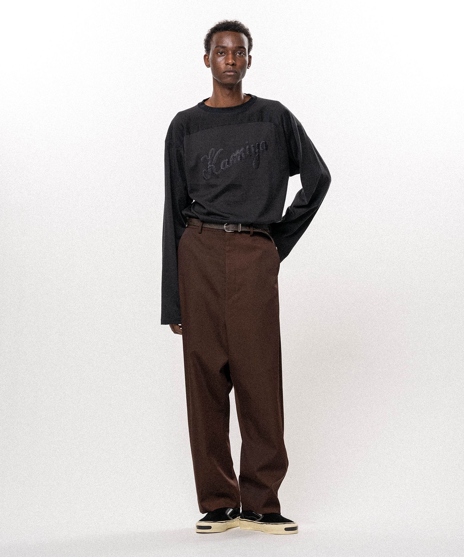 Satin Patch Football L/S T-shirt