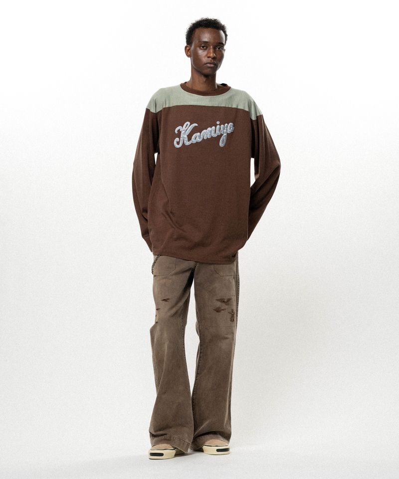 Satin Patch Football L/S T-shirt