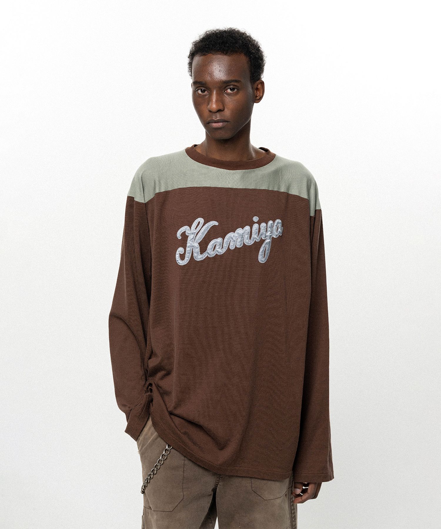 Satin Patch Football L/S T-shirt