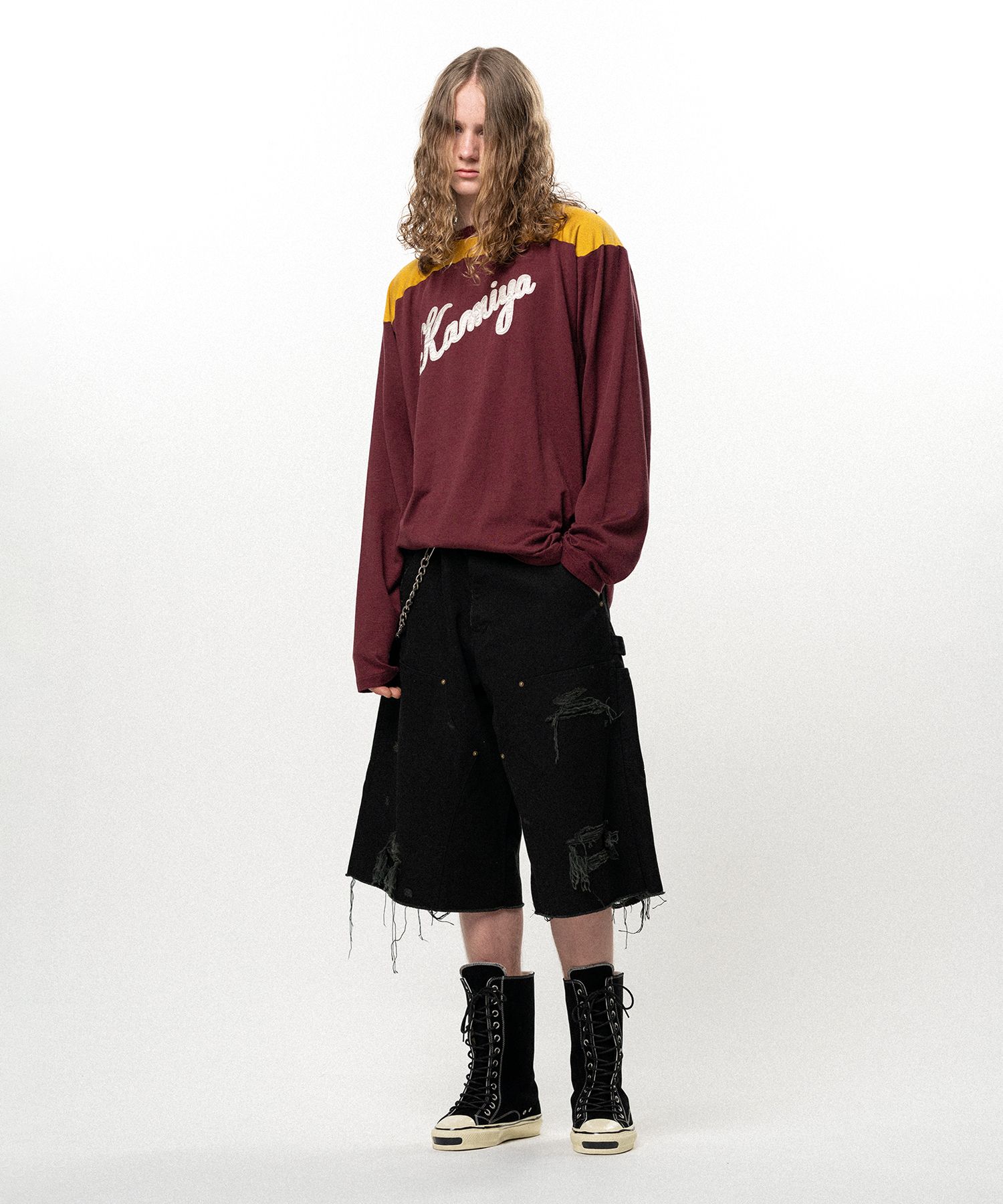 Satin Patch Football L/S T-shirt