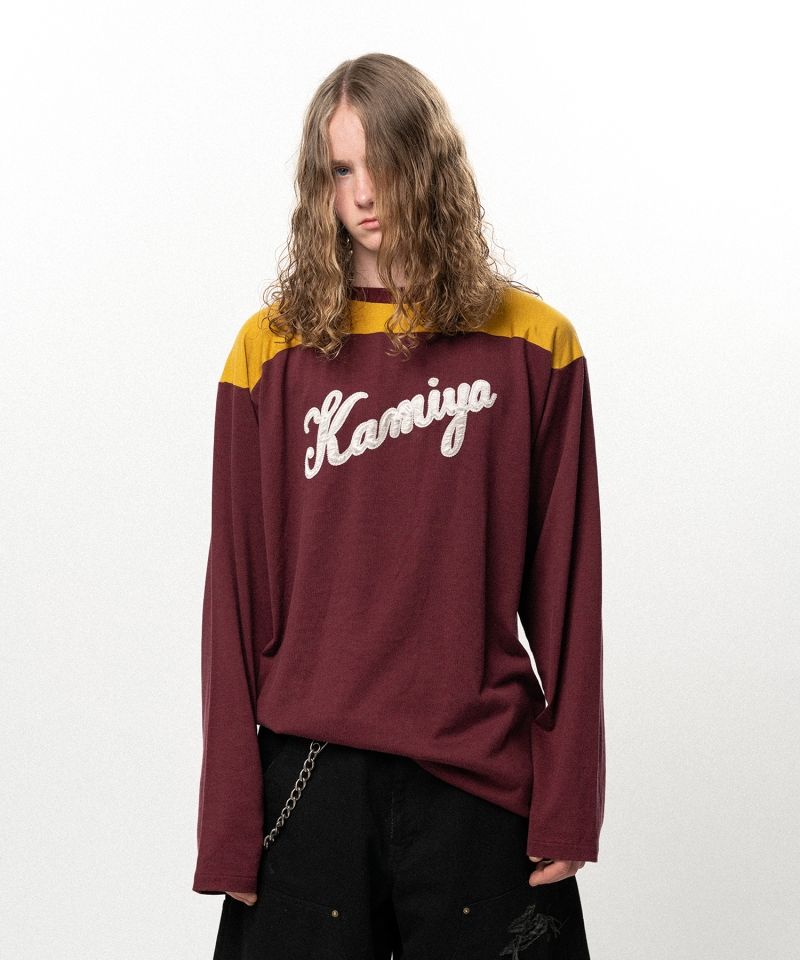 Satin Patch Football L/S T-shirt