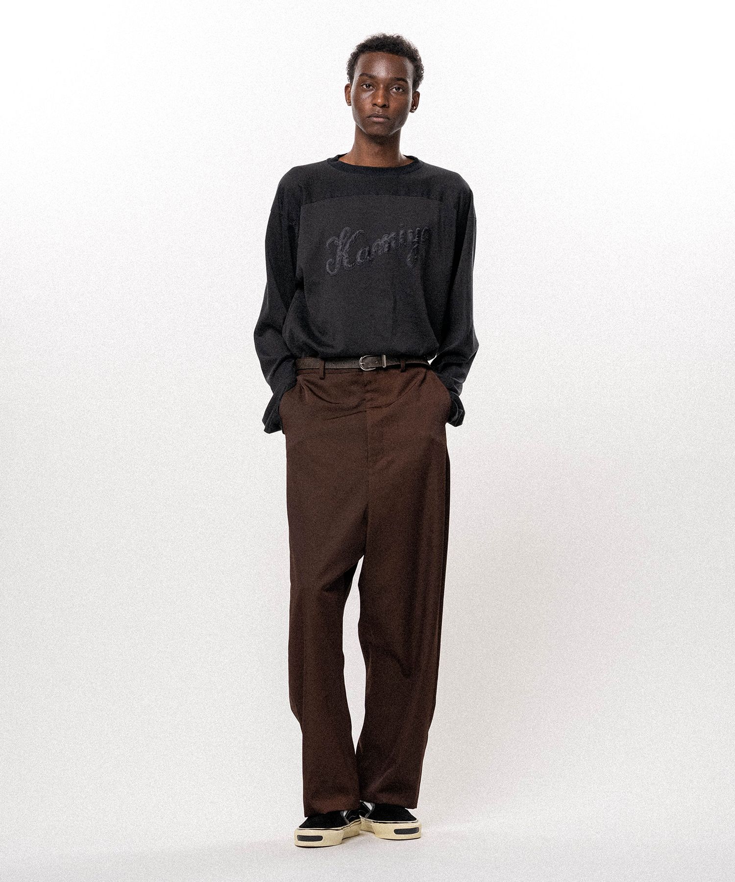 Satin Patch Football L/S T-shirt