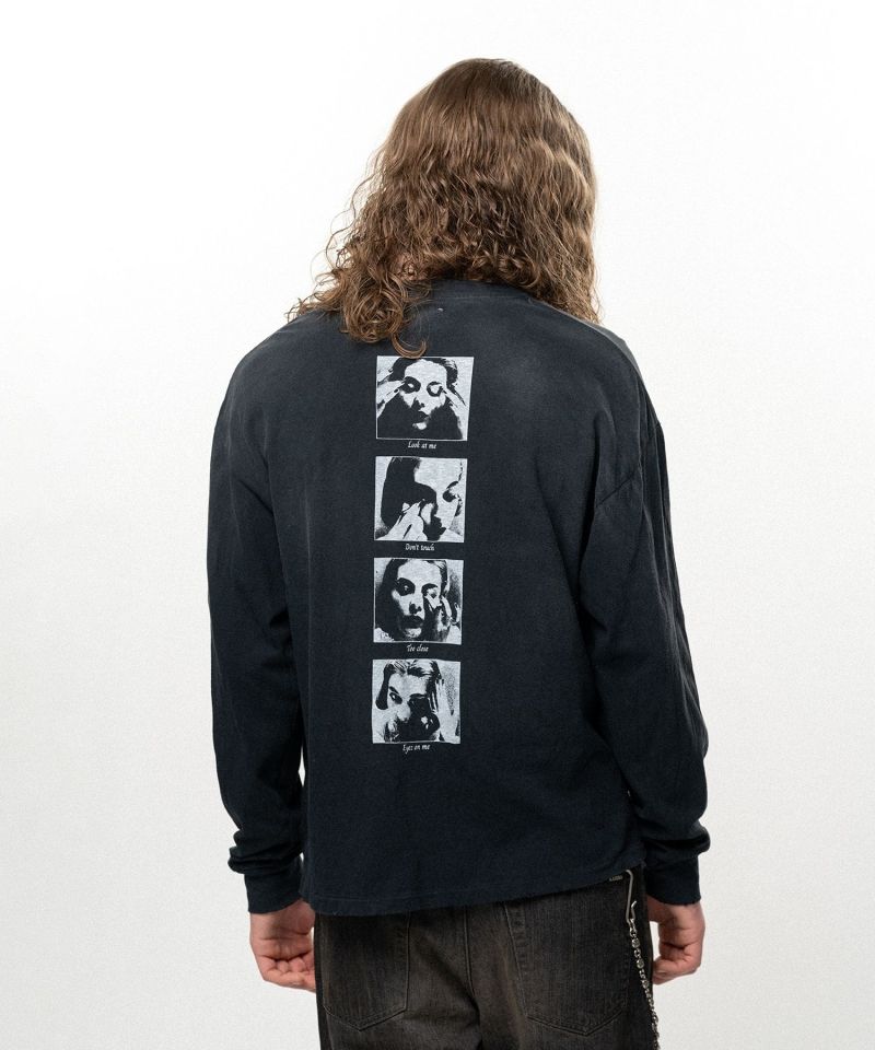 "DISTORTED Girl" Distressed L/S T-shirt