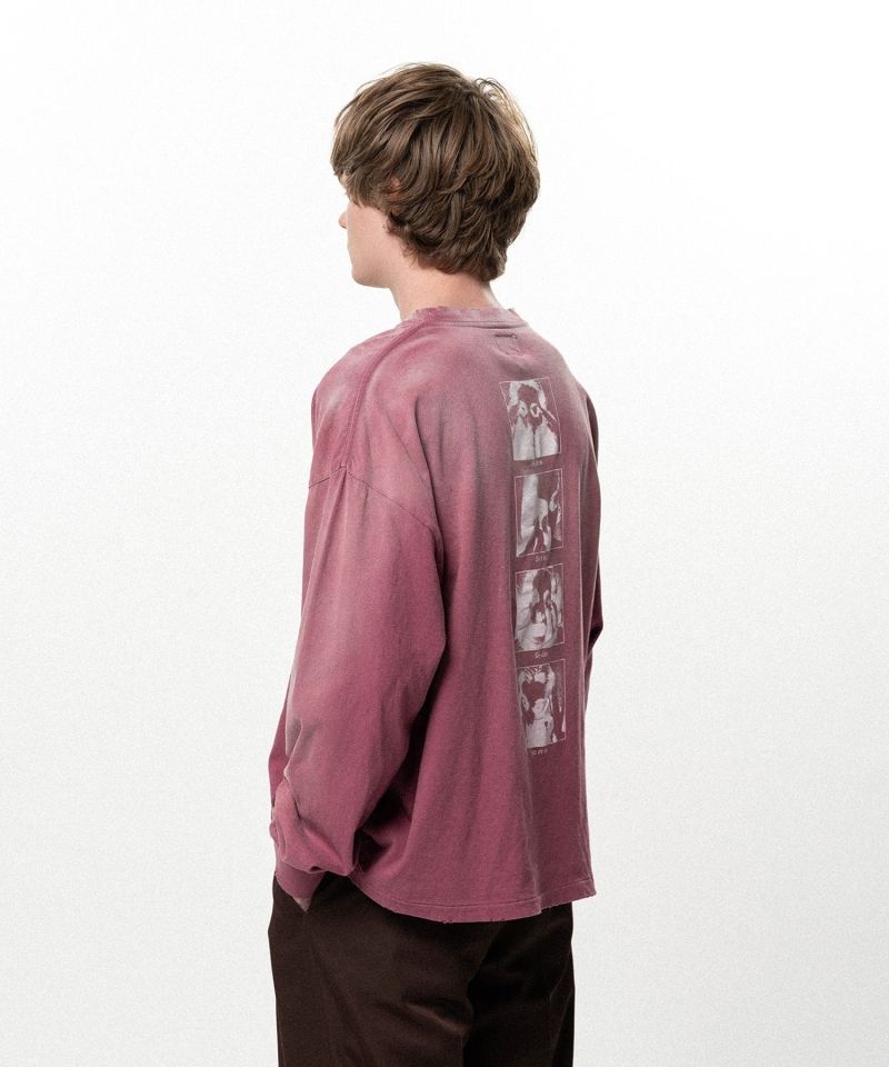 "DISTORTED Girl" Distressed L/S T-shirt