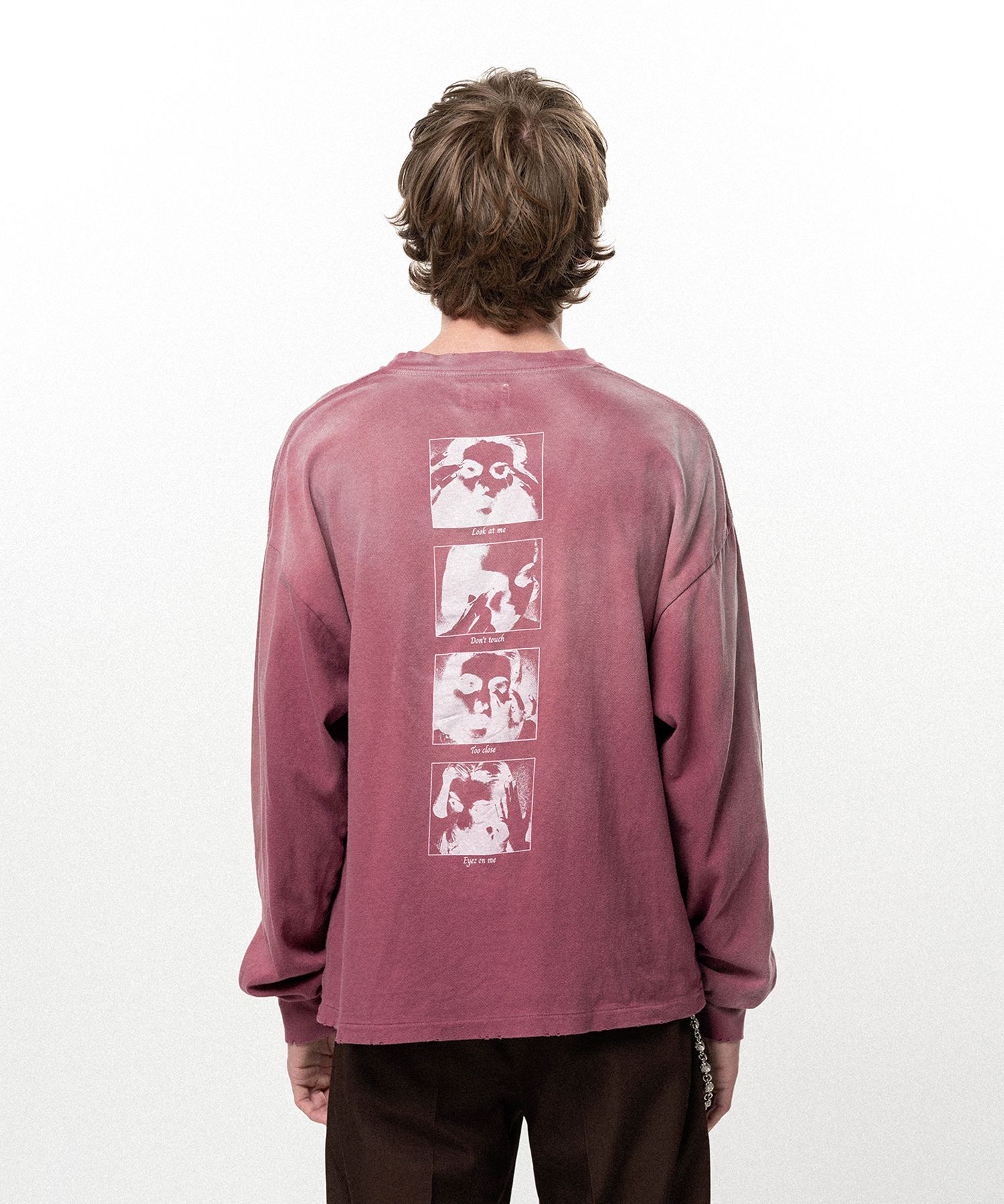 "DISTORTED Girl" Distressed L/S T-shirt