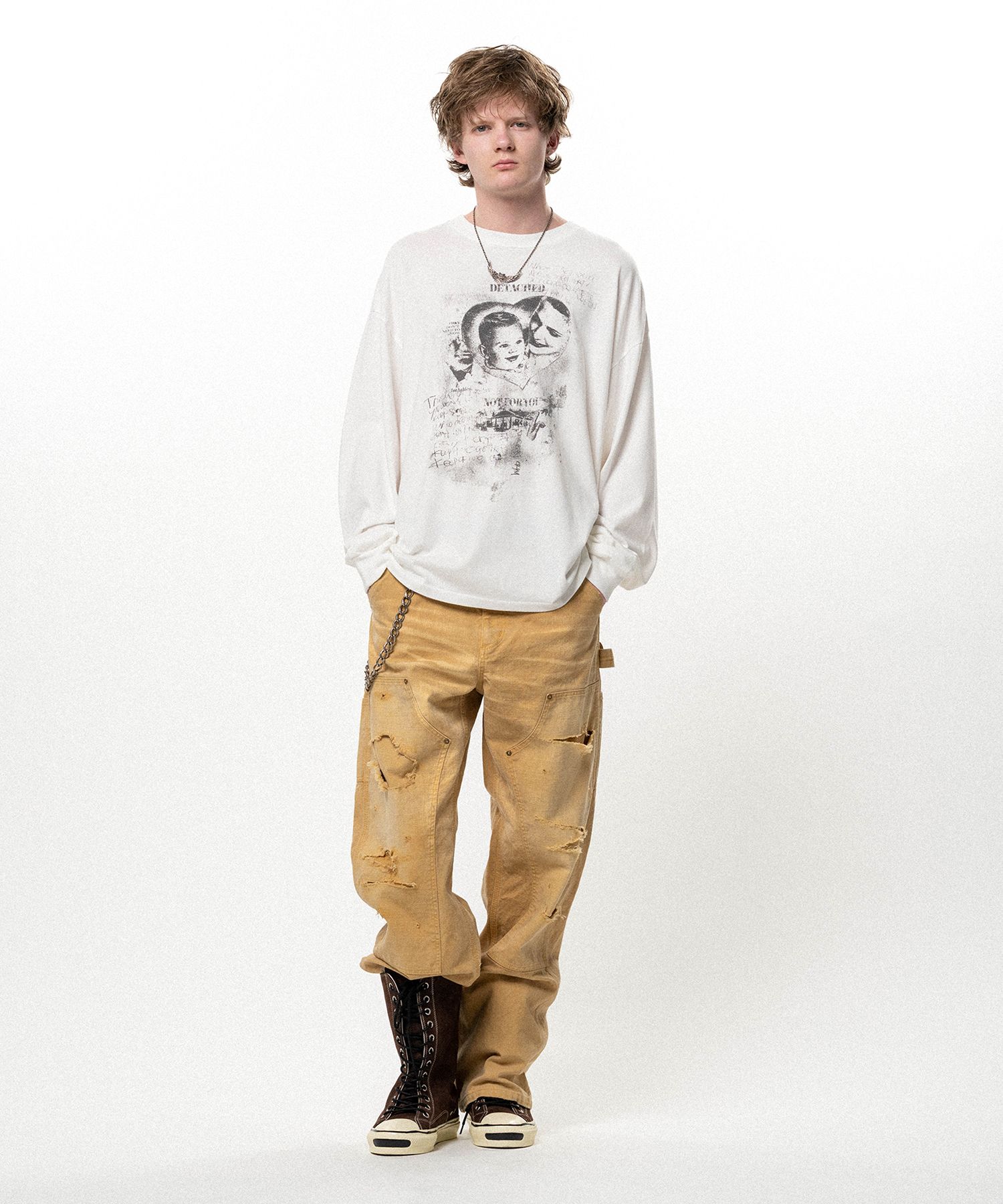 "DETACHED" L/S T-shirt