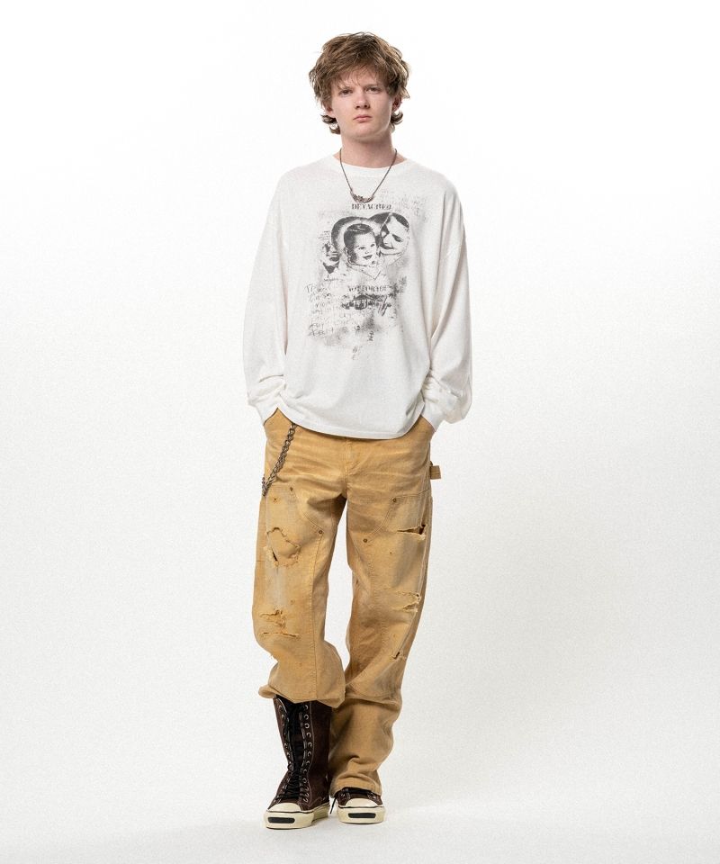 "DETACHED" L/S T-shirt