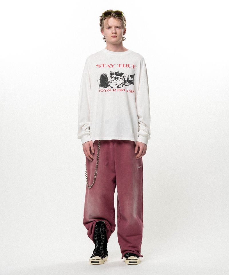  "STAY TRUE TO YOUR DREAM"L/S T-shirt