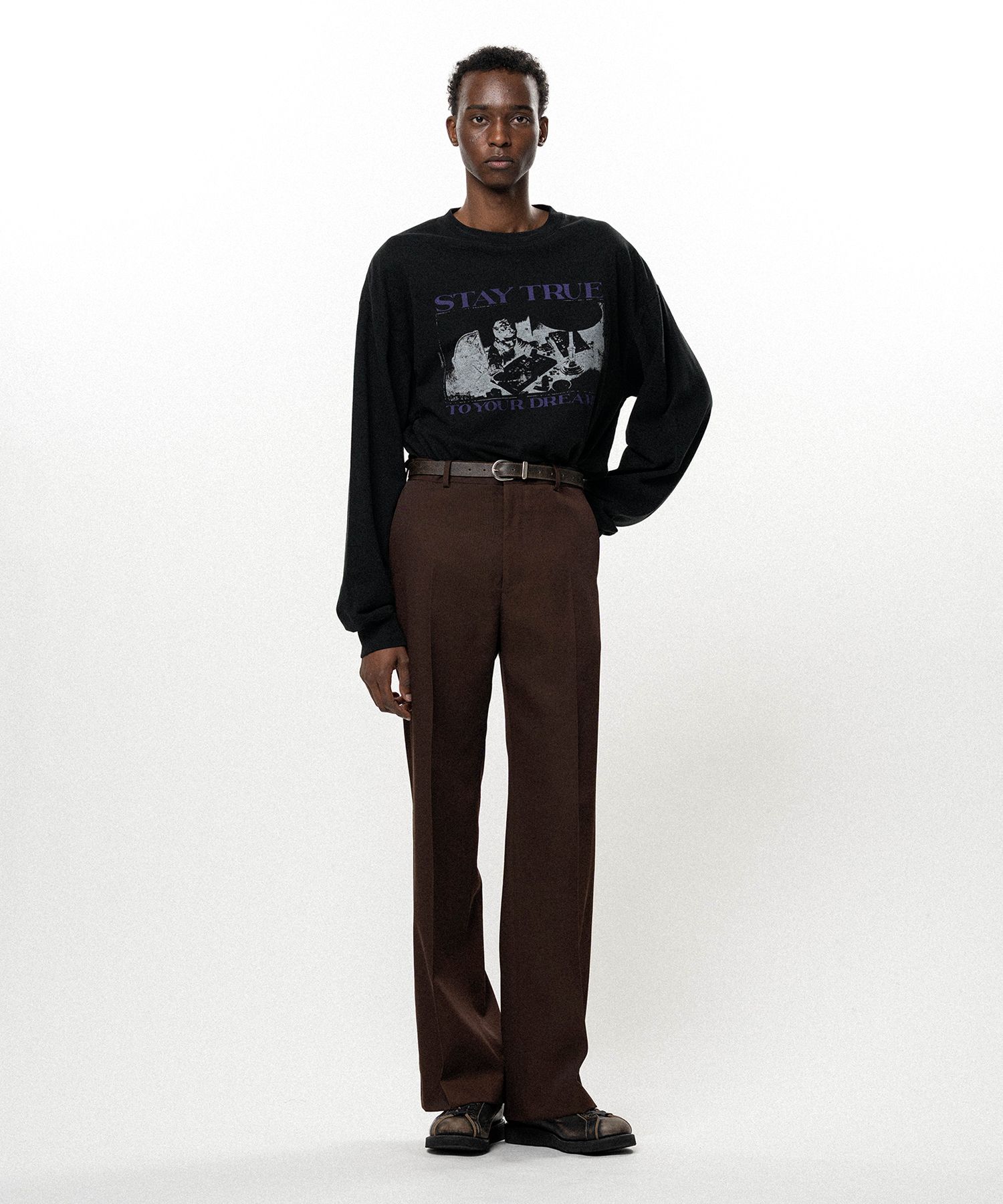  "STAY TRUE TO YOUR DREAM"L/S T-shirt