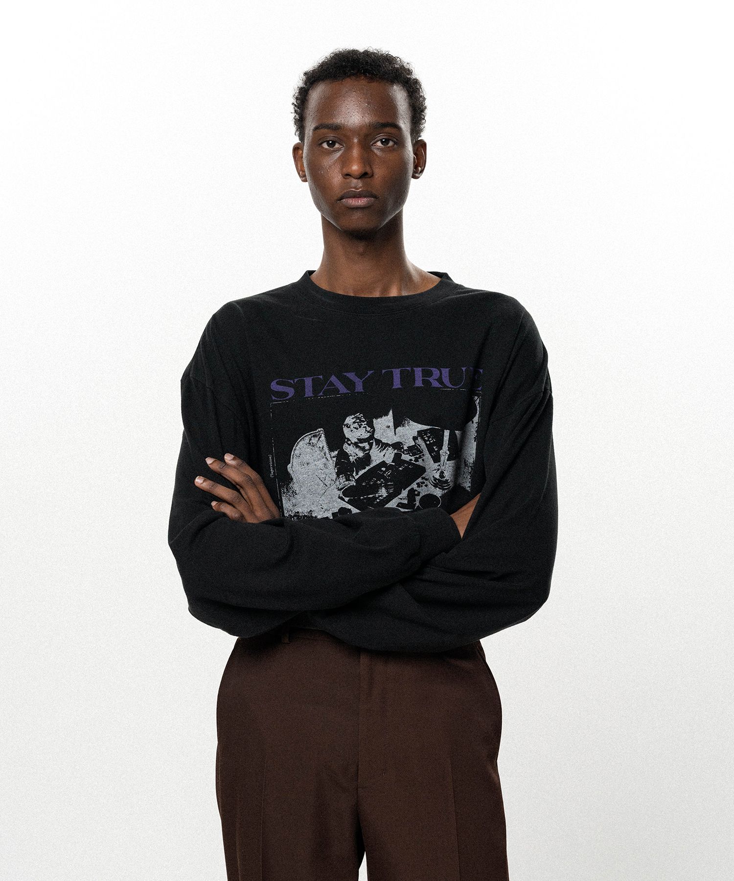  "STAY TRUE TO YOUR DREAM"L/S T-shirt