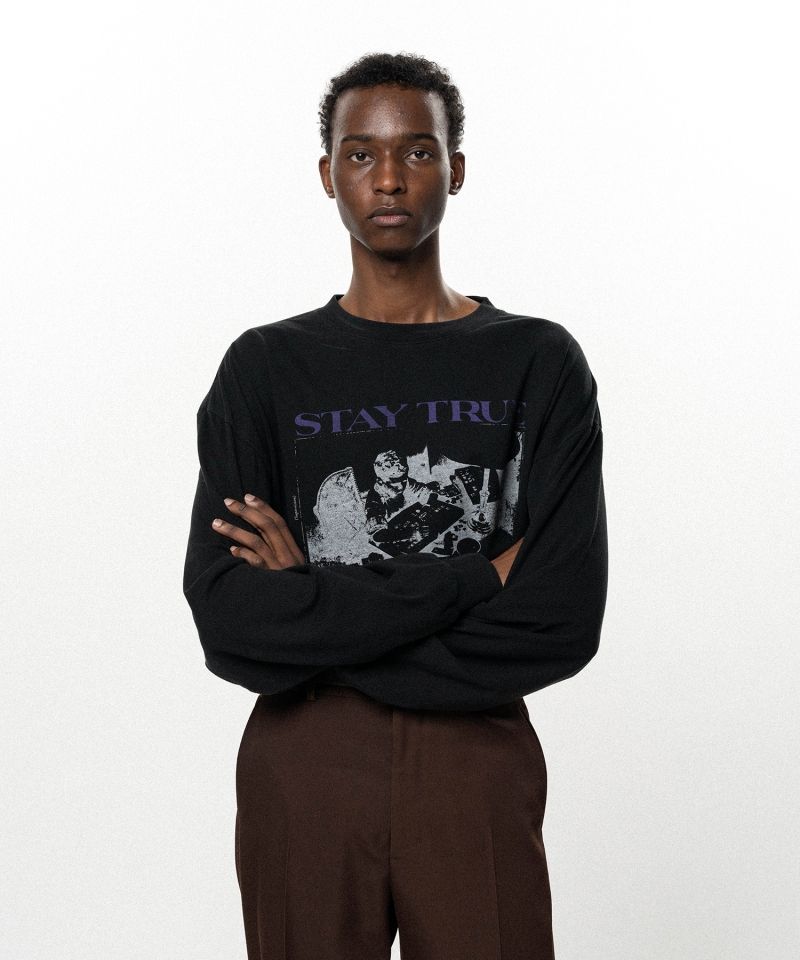  "STAY TRUE TO YOUR DREAM"L/S T-shirt
