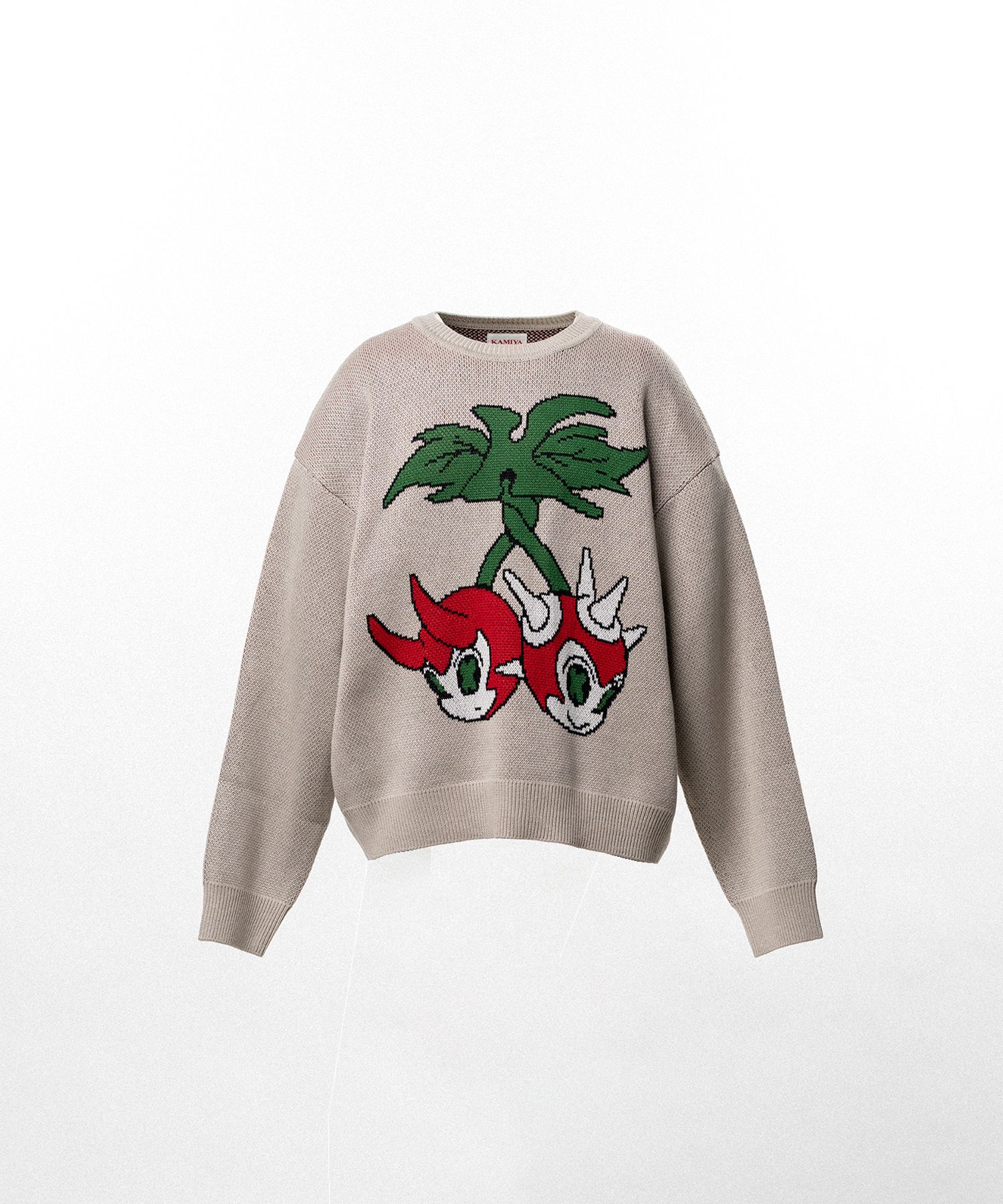 "BAKENEKO" Jacquard Knit