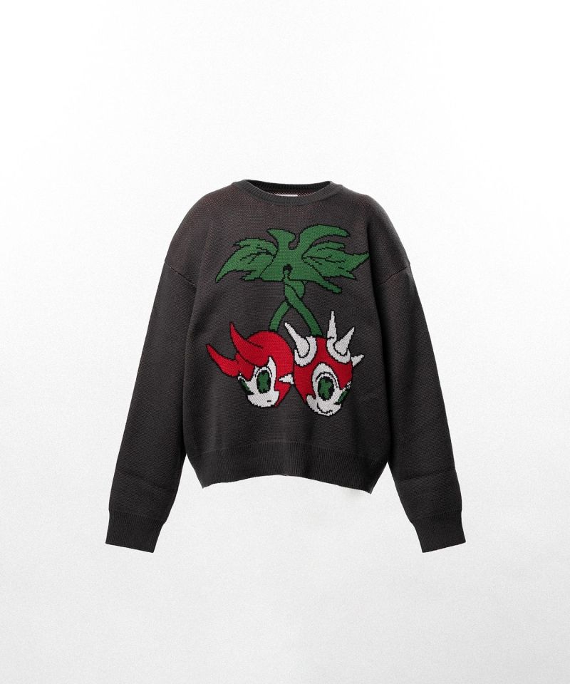"BAKENEKO" Jacquard Knit