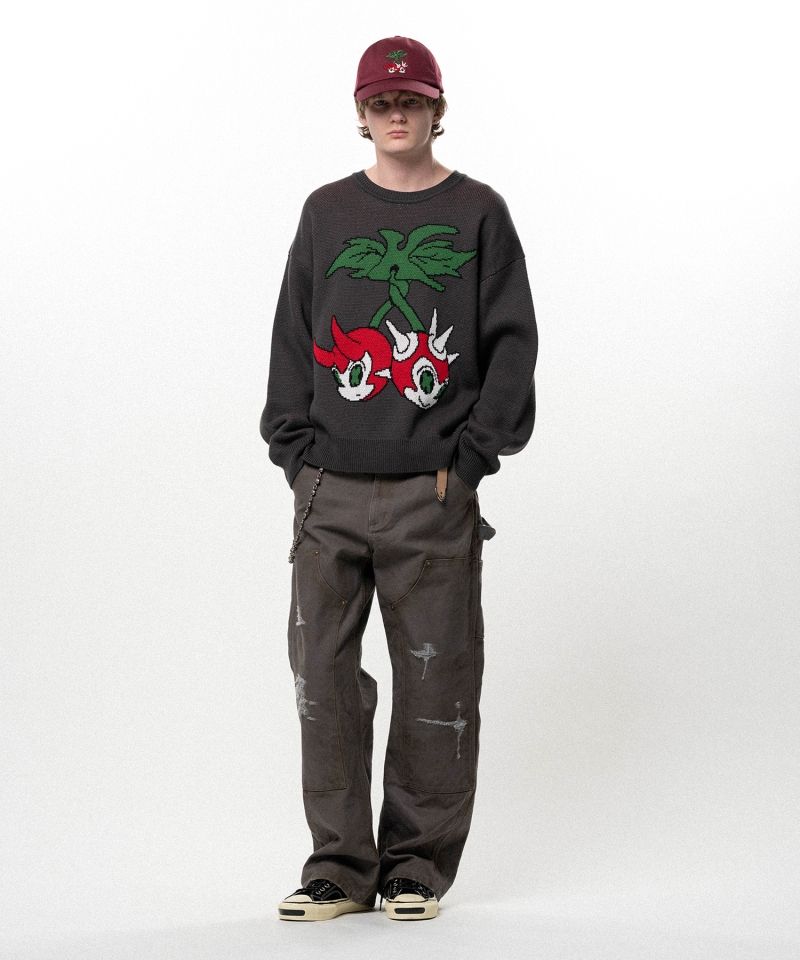 "BAKENEKO" Jacquard Knit