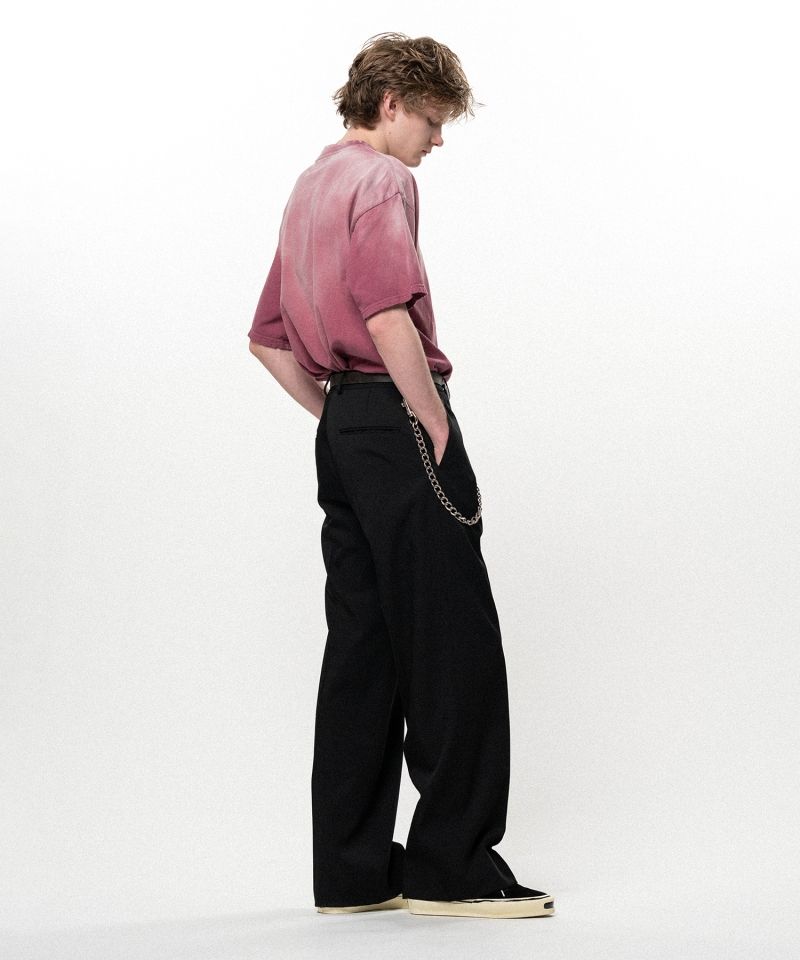 Twill Tailored Straight Pants