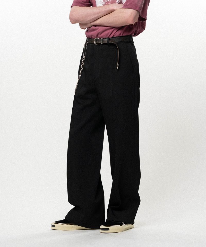 Twill Tailored Straight Pants