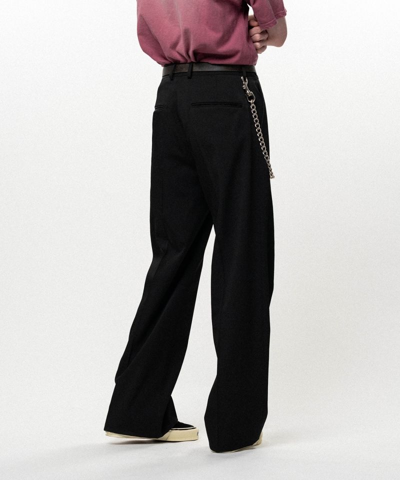 Twill Tailored Straight Pants