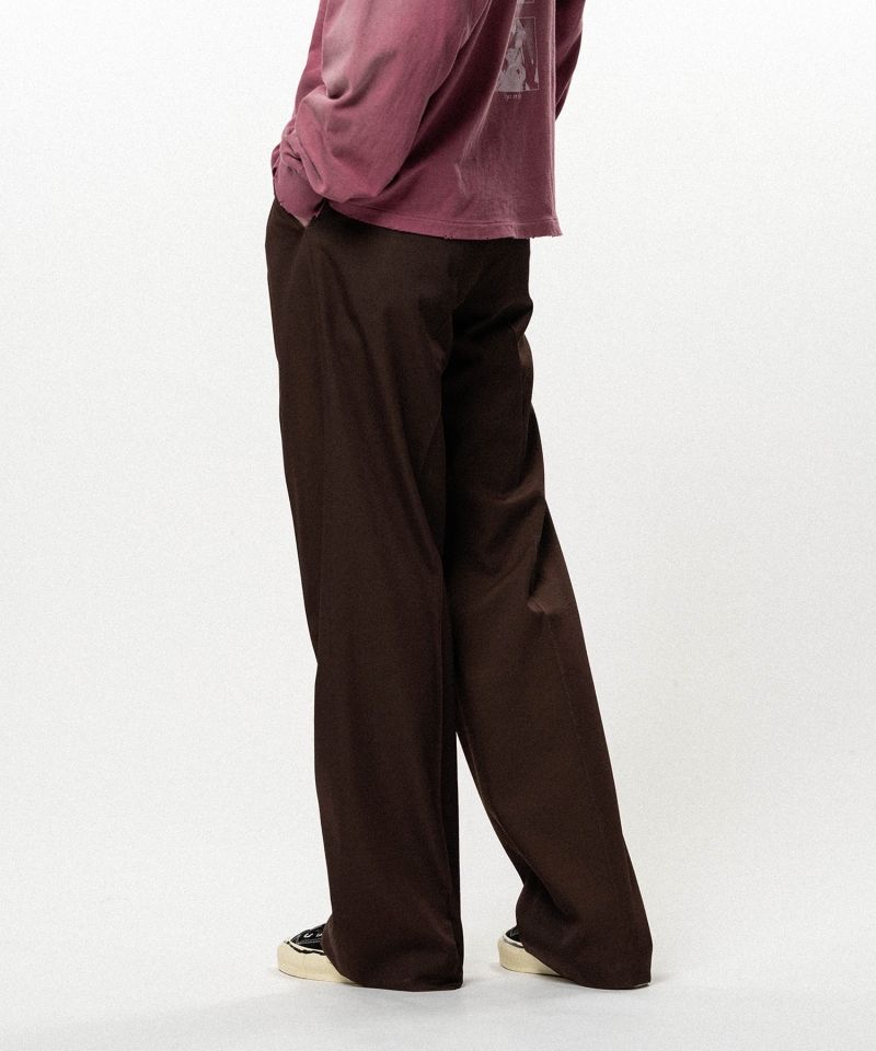 Twill Tailored Straight Pants