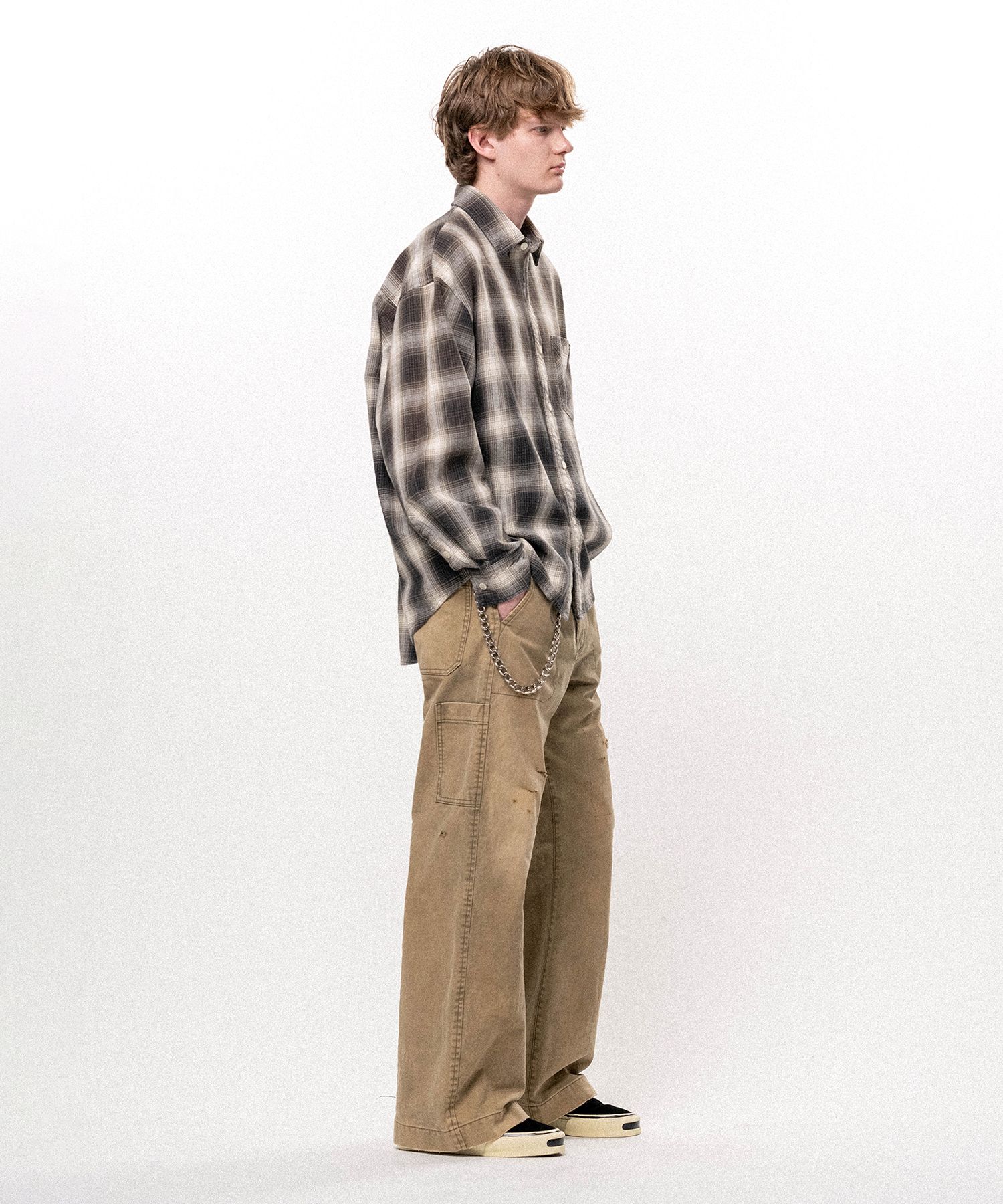 Heavy Sun Faded Like Wide Bootcut Pants