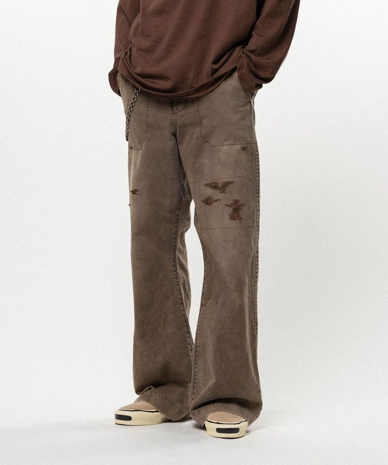 Heavy Sun Faded Like Wide Bootcut Pants