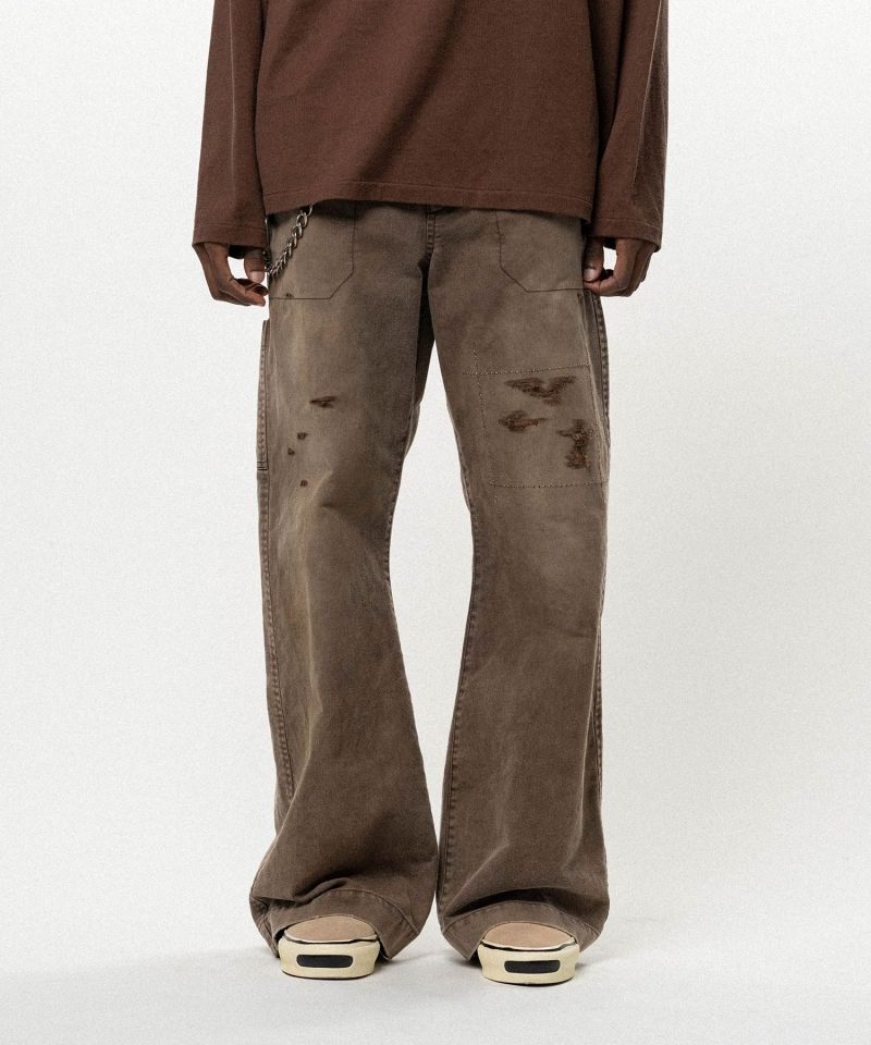 Heavy Sun Faded Like Wide Bootcut Pants