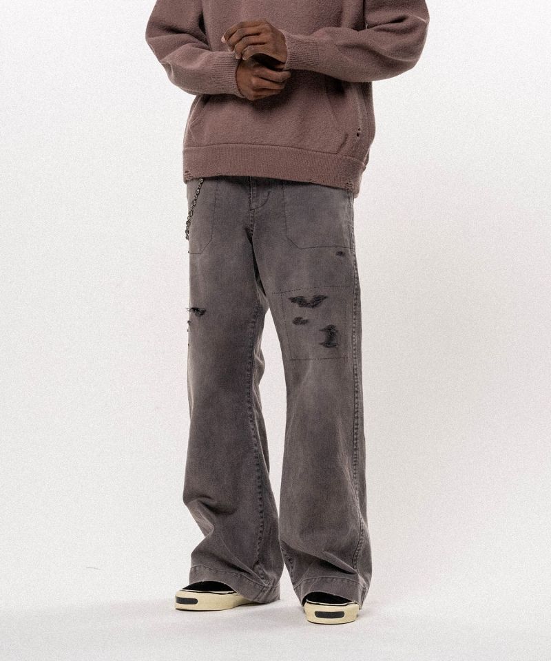 Heavy Sun Faded Like Wide Bootcut Pants