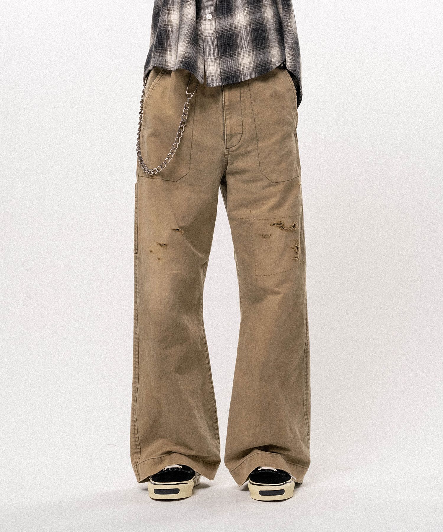 Heavy Sun Faded Like Wide Bootcut Pants