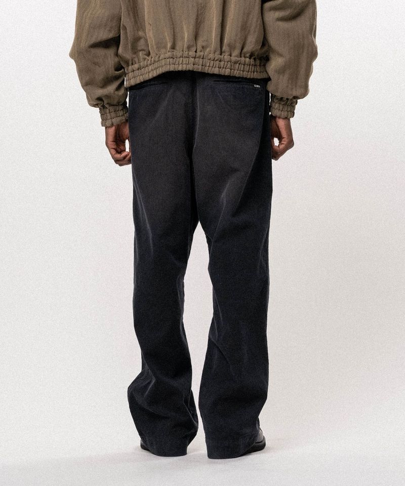 Repaired Corduroy V-Back Wide Pants