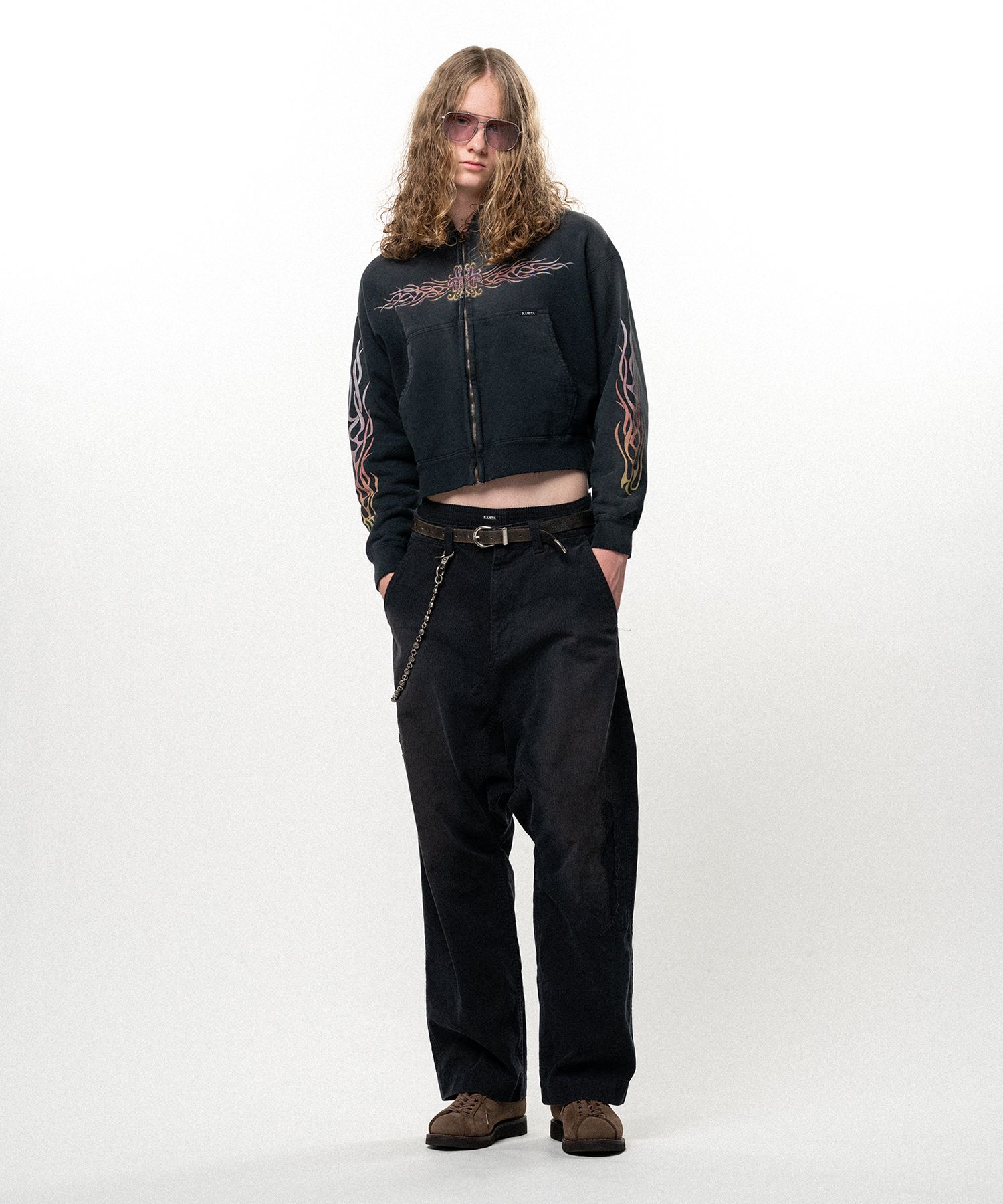 Repaired Corduroy Sarouel Pants