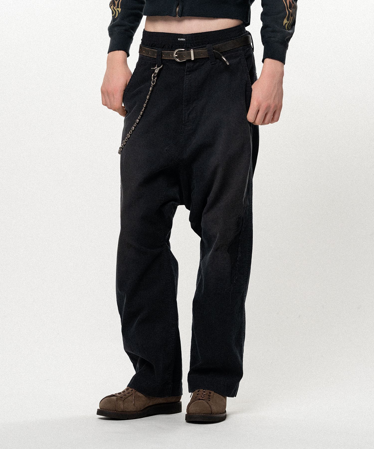 Repaired Corduroy Sarouel Pants