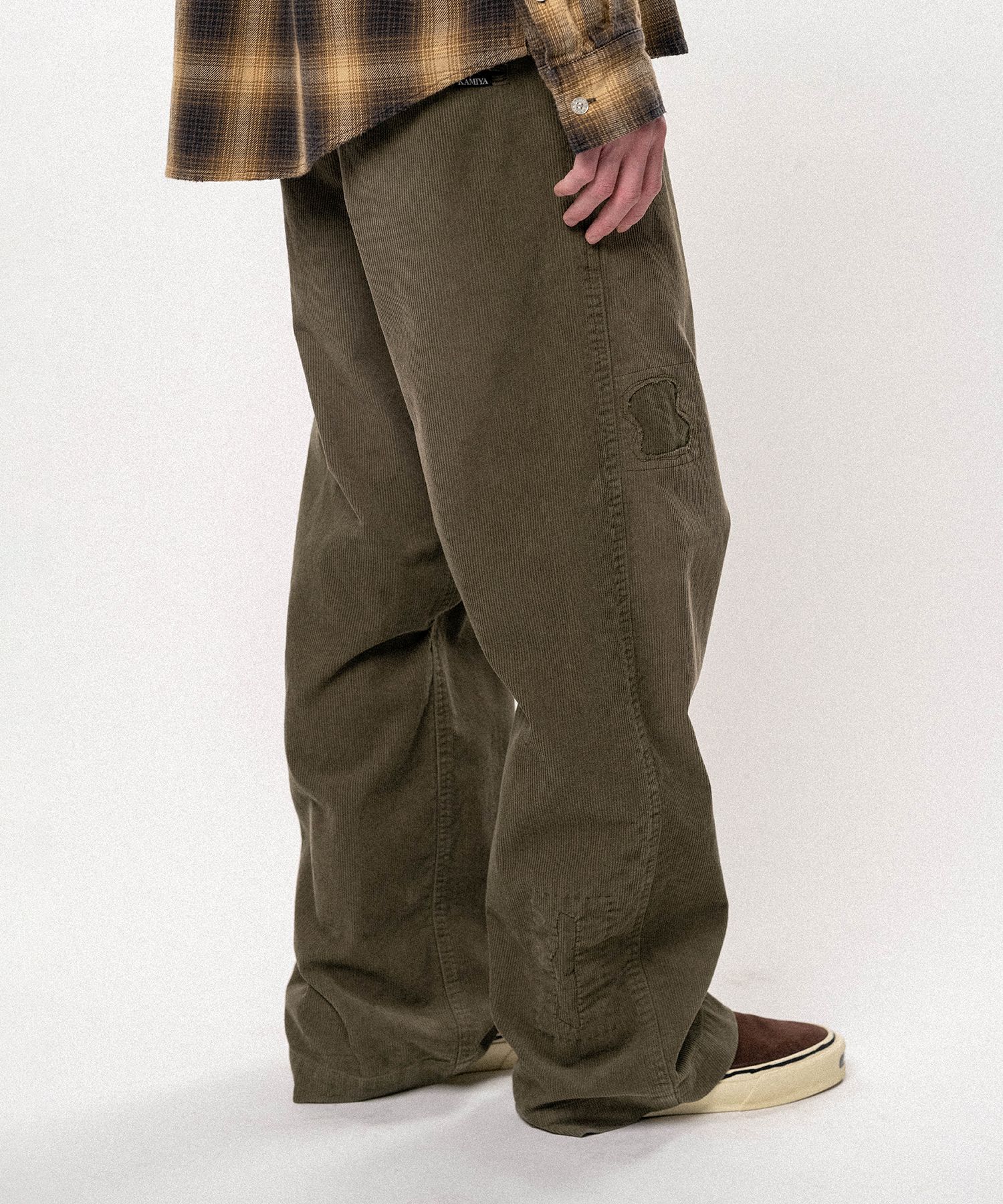 Repaired Corduroy Sarouel Pants