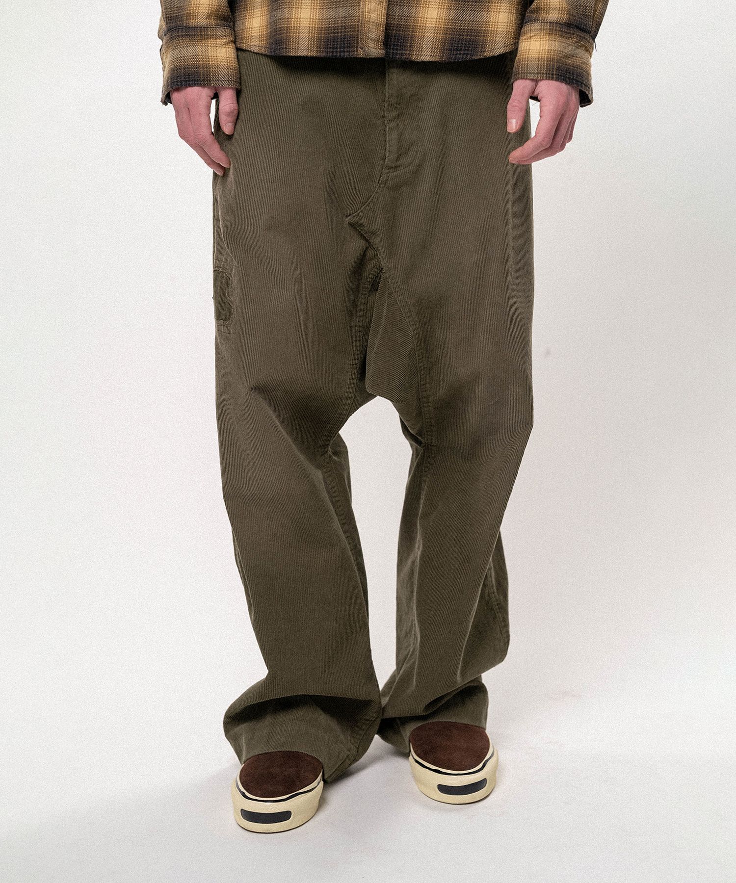 Repaired Corduroy Sarouel Pants