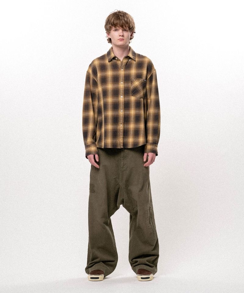Repaired Corduroy Sarouel Pants