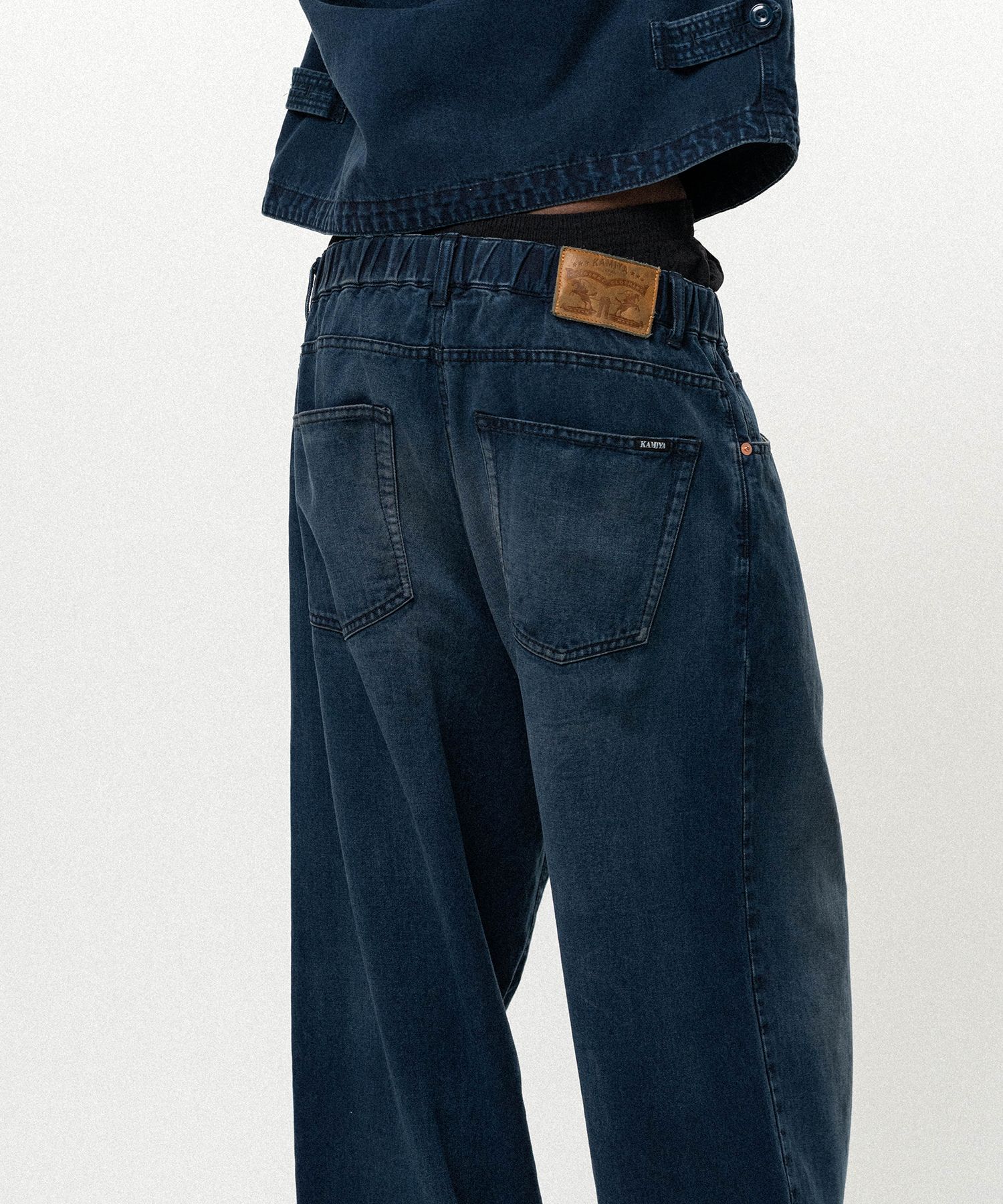 Tencel Denim Easy Baggy Pants