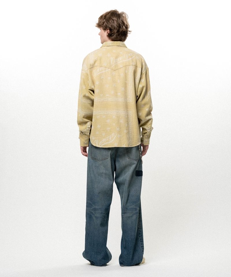 Repaired Baggy Denim Pants